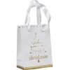 Sac cadeau de Noël blanc et doré petit modèle-Gifi Clearance