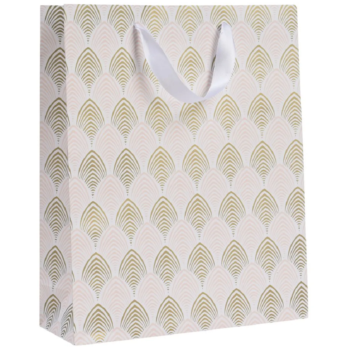 Sac cadeau de Noël doré taille M-Gifi New