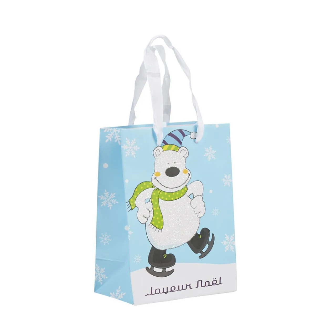 Sac cadeau enfant Joyeux Noël motif ours petit modèle-Gifi Best