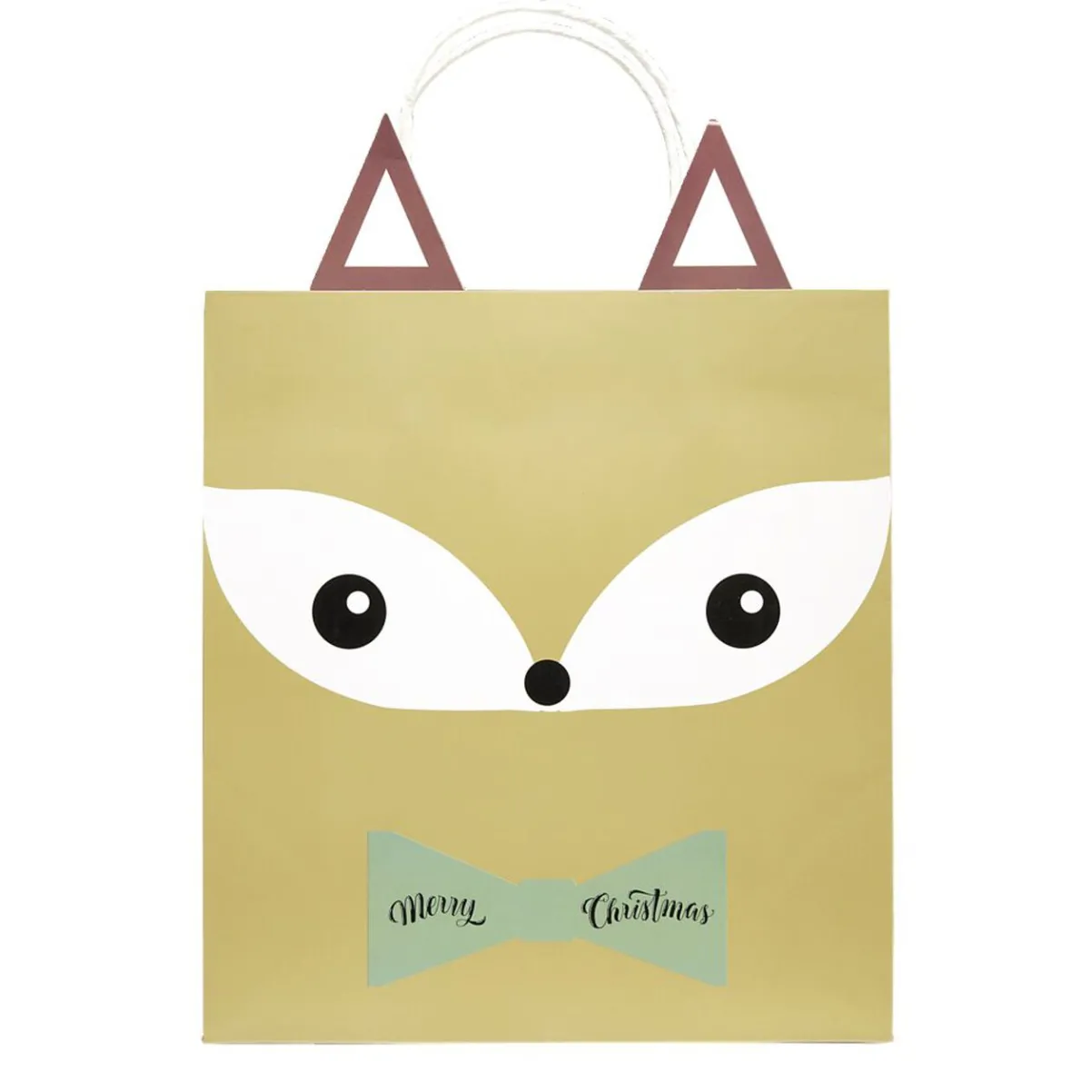 Sac cadeau fantaisie forme tête de renard 23xH31cm-Gifi Best