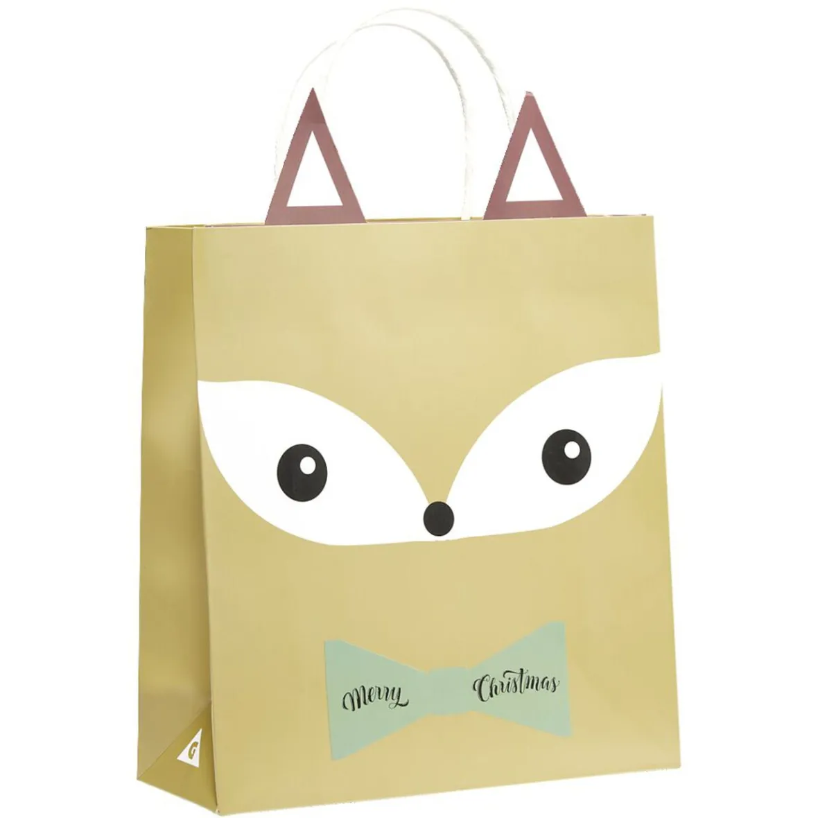 Sac cadeau fantaisie forme tête de renard 23xH31cm-Gifi Best