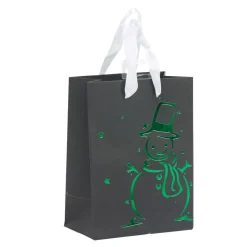 Sac cadeau motif bonhomme de neige petit modèle-Gifi Outlet