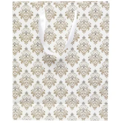 Sac cadeau motif doré taille M-Gifi Clearance