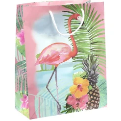 Sac cadeau motif tropical-Gifi Outlet