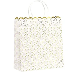 Sac cadeau motifs dorés 26x41cm-Gifi Hot