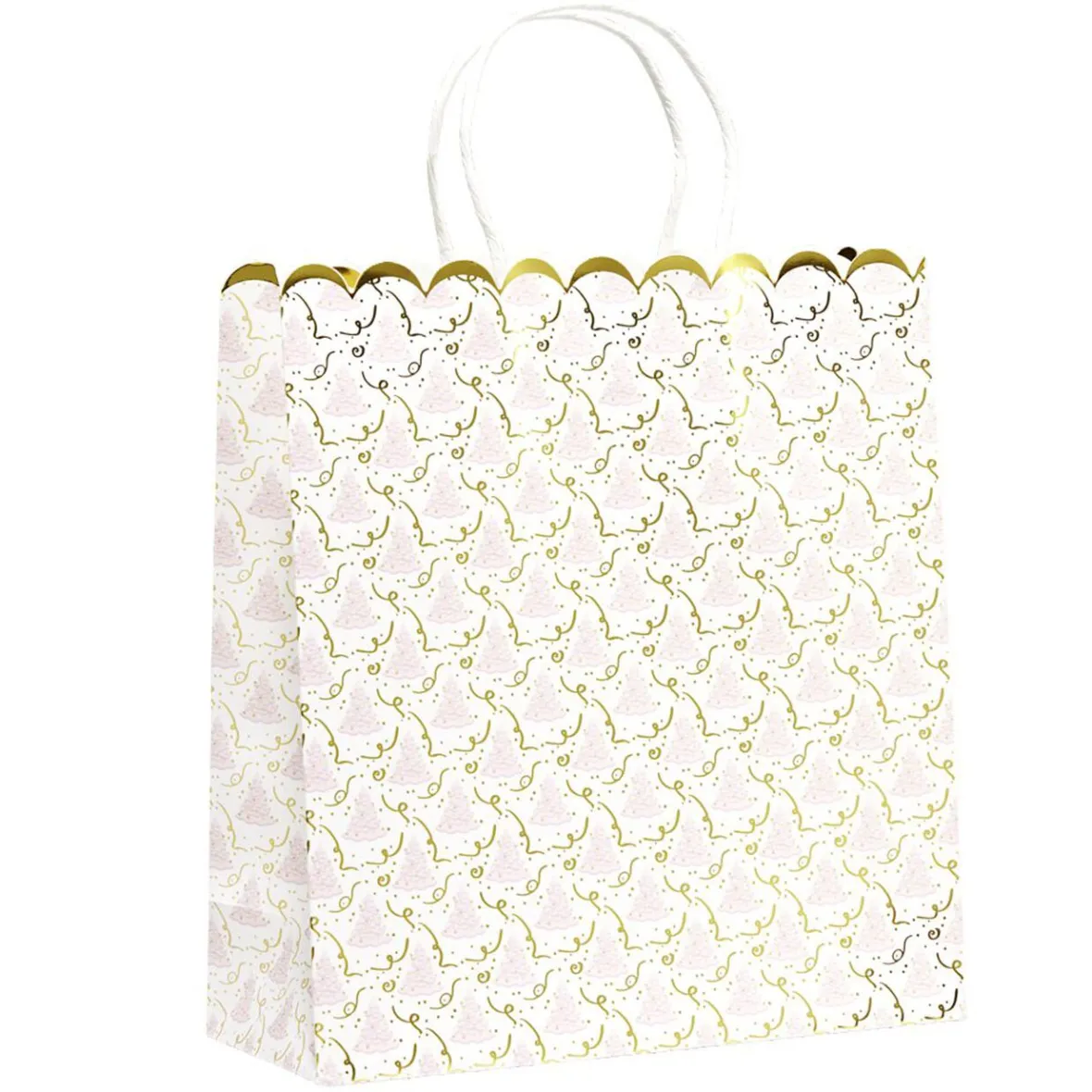 Sac cadeau motifs dorés 26x41cm-Gifi Hot