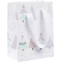Sac cadeau Noël design jardin d'hiver L10,8x14,6 cm-Gifi Hot