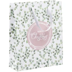 Sac cadeau Noël design jardin d'hiver L26x32 cm-Gifi New