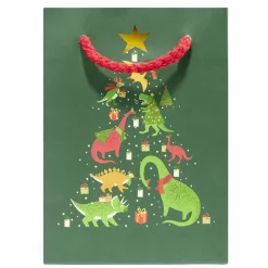 Sac cadeau Noël enfant licorne ou dinosaure 11xH15cm - 2 modèles-Gifi Online