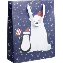 Sac cadeau Noël enfant L26x32 cm-Gifi