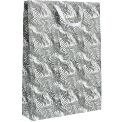 Sac cadeau Noël Gris Vert taille L-Gifi Discount