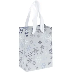 Sac cadeau Noël Jardin d'Hiver L14X6 cm-Gifi New