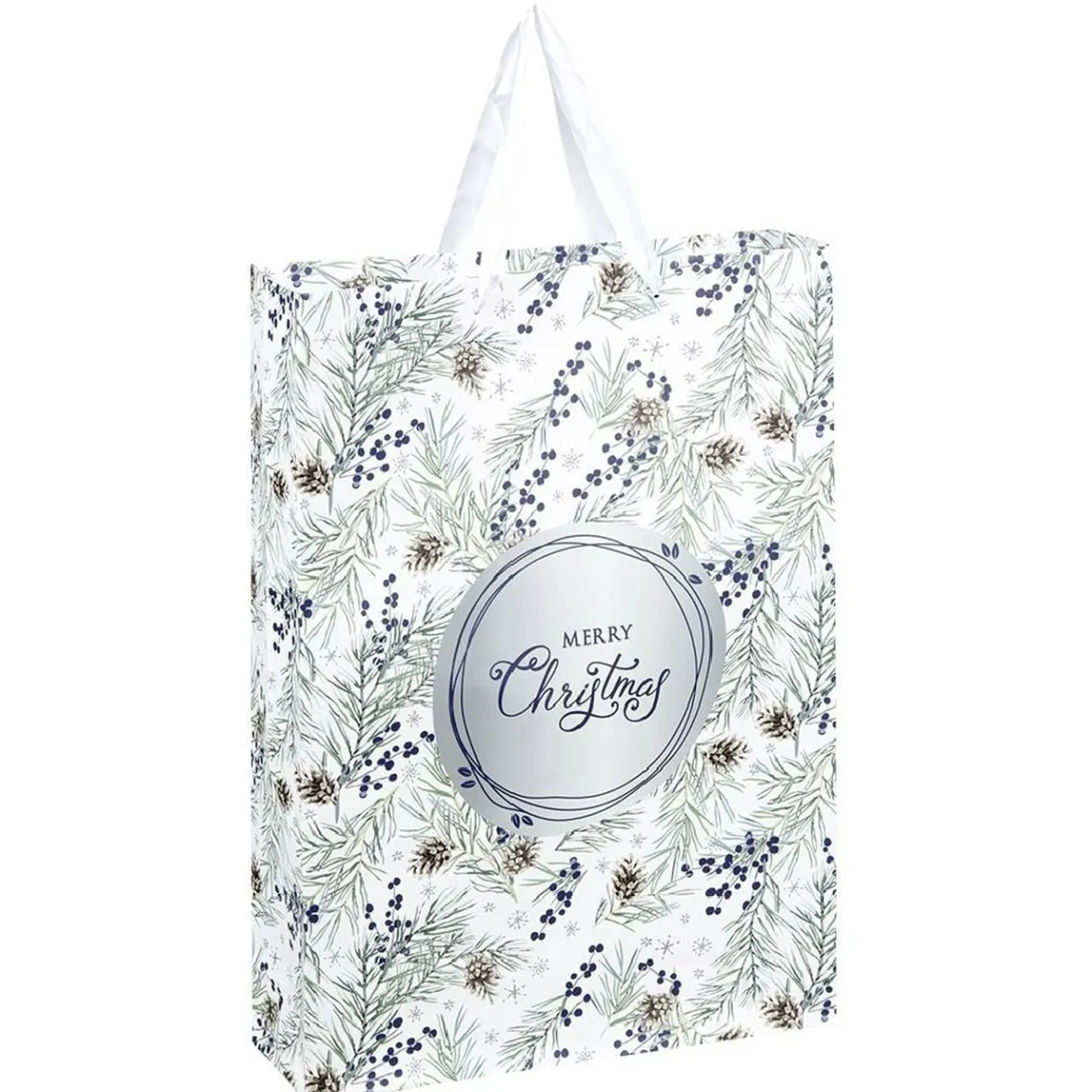 Sac cadeau Noël Jardin d'Hiver L46X33 cm-Gifi Clearance