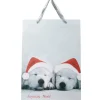 Sac cadeau Noël motif chiots-Gifi Sale