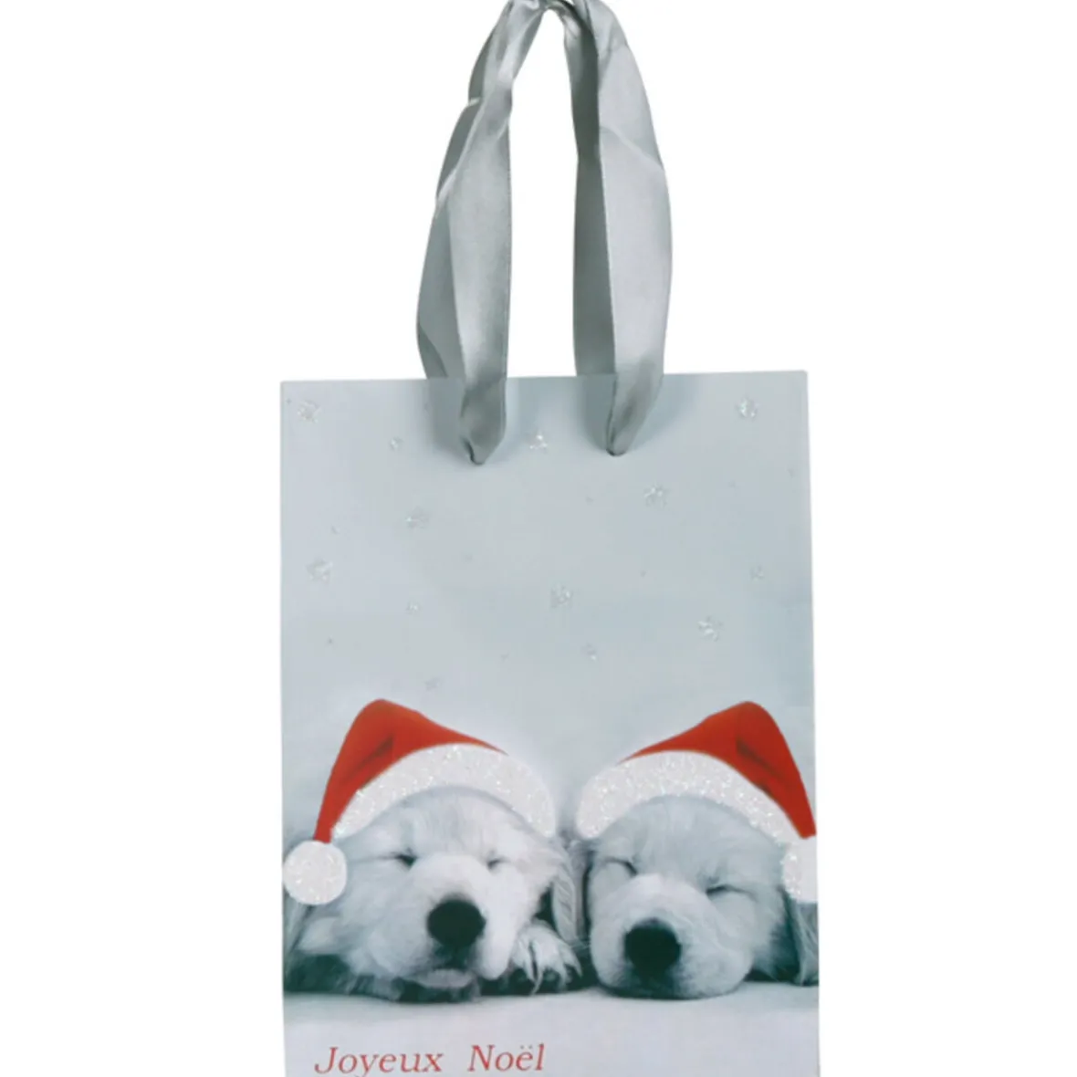 Sac cadeau Noël motif chiots-Gifi Outlet