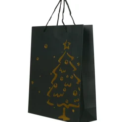 Sac cadeau Noël noir motifs brillants-Gifi Clearance