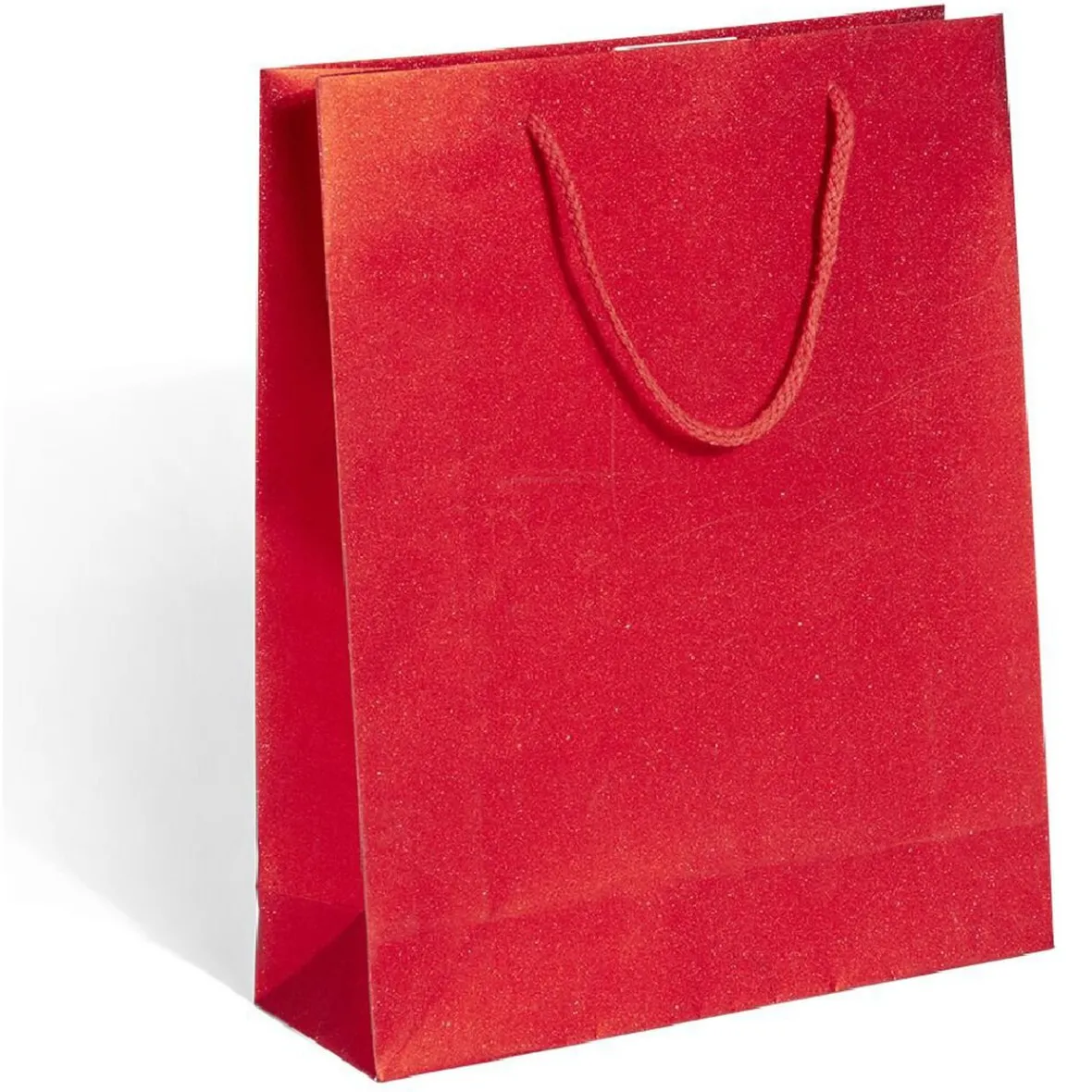 Sac cadeau Noël rouge ou vert à motifs -Taille M-Gifi Outlet