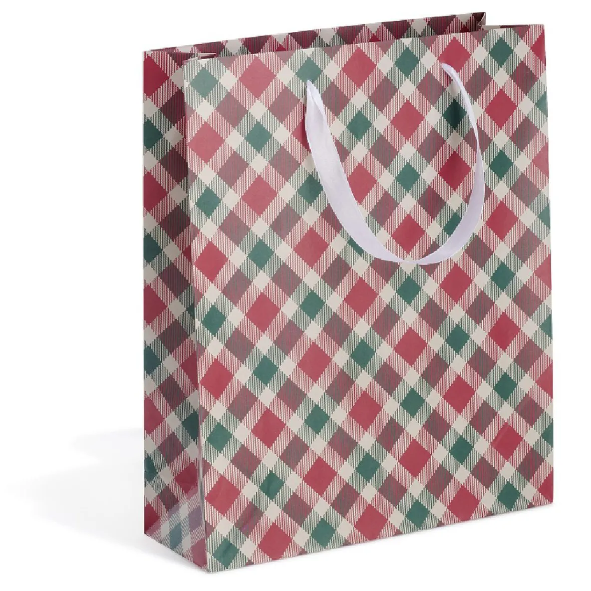 Sac cadeau Noël taille M motif traditionnel-Gifi