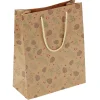 Sac cadeau papier recyclé certifié FSC® imprimé marron Taille L-Gifi Outlet