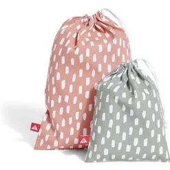 Sac cadeau réutilisable en coton x2 - 15x20cm et 20x30cm-Gifi Sale