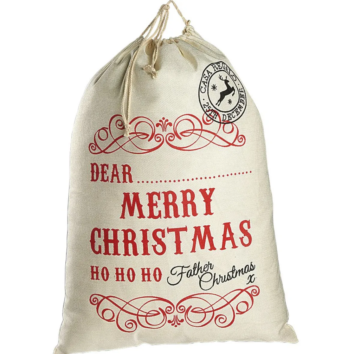 Sac de Père Noël en tissu-Gifi