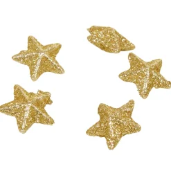 Sachet déco minis étoiles dorées pailletées Noël-Gifi Discount