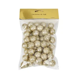 Sachet de minis boules dorées Noël-Gifi Sale