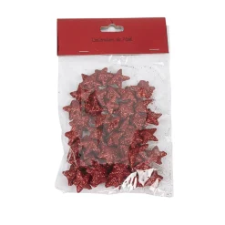 Sachet de minis étoiles rouges Noël-Gifi Online