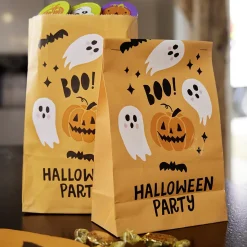 Sachet en papier décor Halloween x10-Gifi Outlet