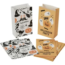Sachet en papier décor Halloween x10-Gifi Outlet
