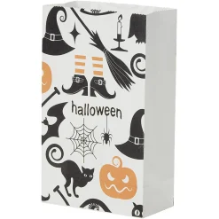 Sachet en papier décor Halloween x10-Gifi Outlet