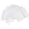 Sachet pour dragées en organza blanc x 6-Gifi Outlet