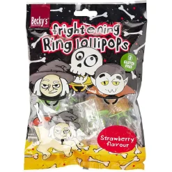Sachet sucettes Halloween en forme d'anneaux-Gifi Online
