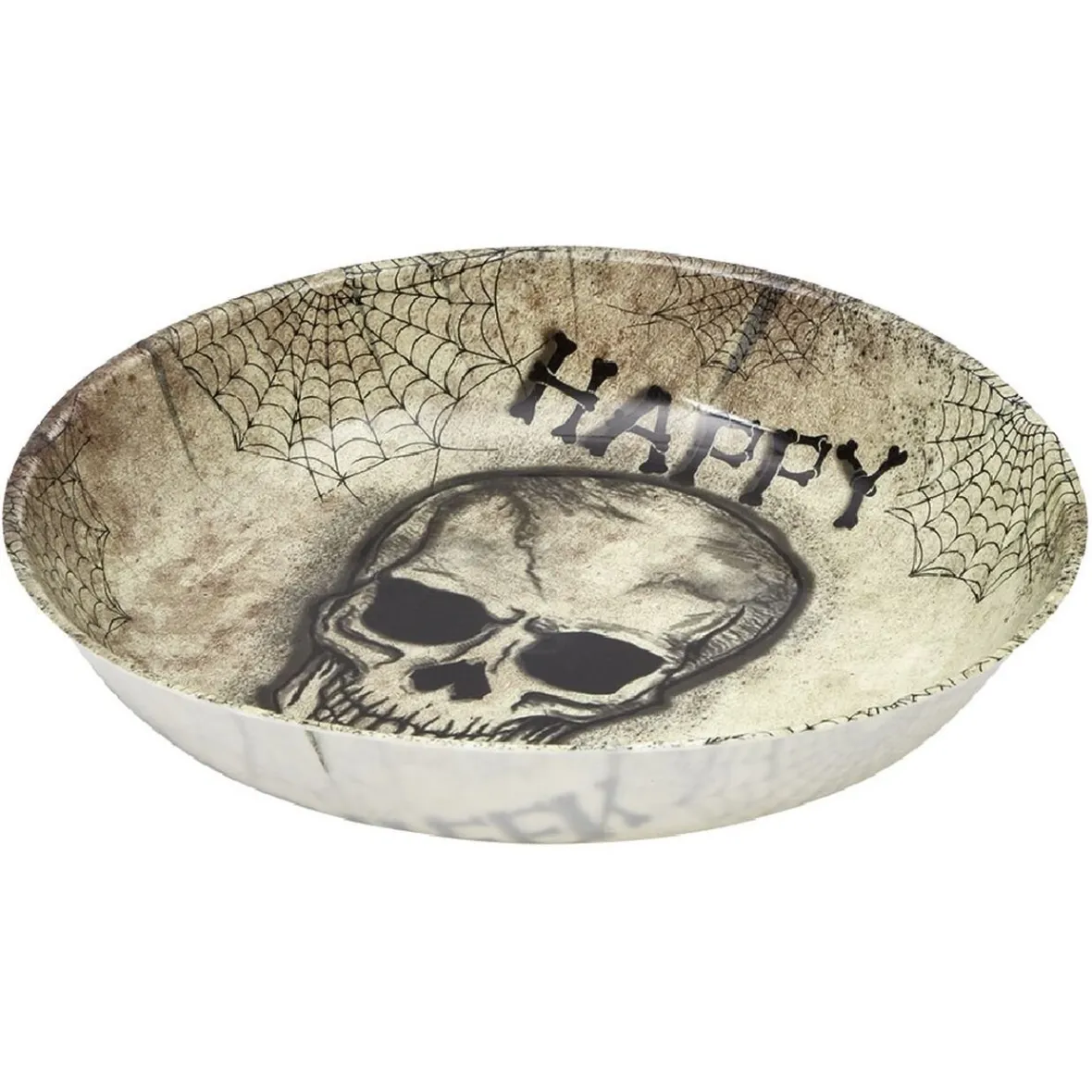 Saladier Happy Halloween tête de mort et toiles d'araignées-Gifi Sale