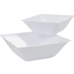 Saladier plastique blanc x2-Gifi New