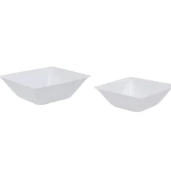 Saladier plastique blanc x2-Gifi New