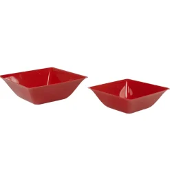 Saladier plastique rouge x2-Gifi