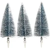 Sapin à clipser argenté ou bleu Ø5xH14cm x3-Gifi Best