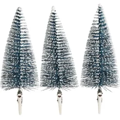 Sapin à clipser argenté ou bleu Ø5xH14cm x3-Gifi Best