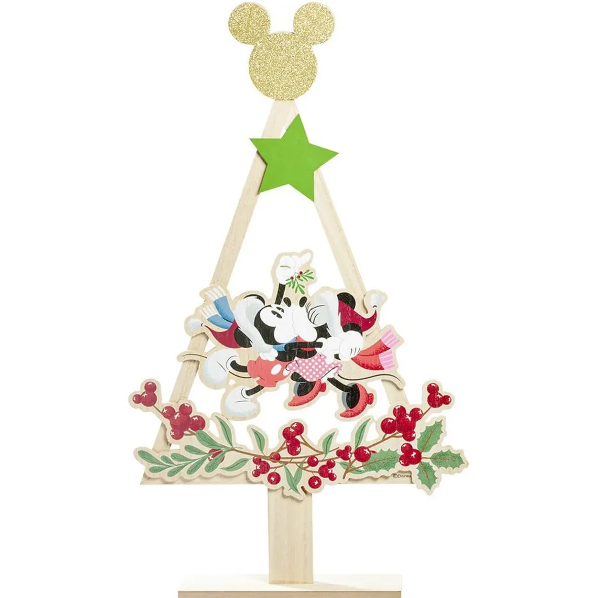 Sapin à poser en bois Mickey et Minnie H68,5cm-Gifi Online