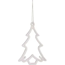 Sapin ajouré à suspendre transparent iridescent H.10 cm-Gifi Online