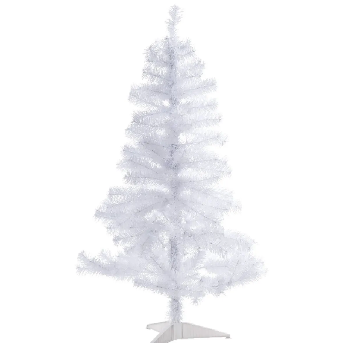 Sapin artificiel blanc 184 branches Ø68xH120cm-Gifi