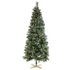 Sapin artificiel effet enneigé pied en bois 698 branches Ø95xH210cm-Gifi