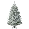 Sapin artificiel enneigé pied métal 930 branches Ø119xH180cm-Gifi Discount
