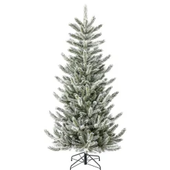 Sapin artificiel enneigé vert 467 branches Ø99xH180cm-Gifi Online