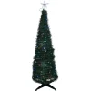 Sapin artificiel pliable lumineux 250LED multicolore pied plastique Ø45xH150cm-Gifi Hot
