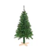 Sapin artificiel vert pied en bois 228 branches Ø65xH120cm-Gifi Sale