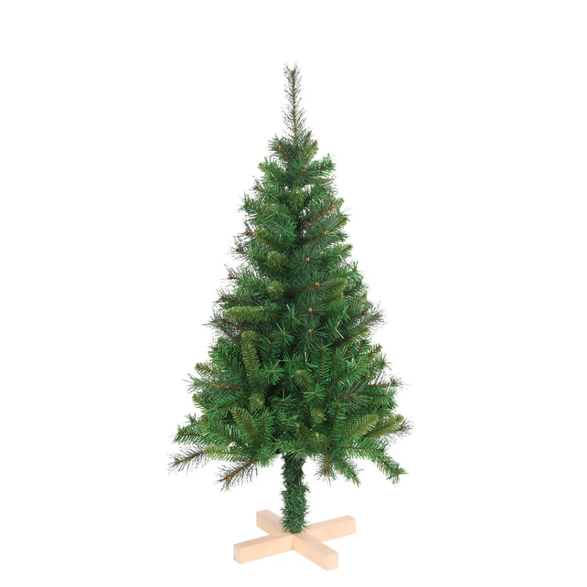 Sapin artificiel vert pied en bois 228 branches Ø65xH120cm-Gifi Sale