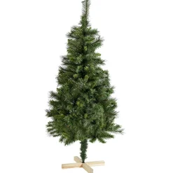 Sapin artificiel vert pied en bois 288 branches Ø78xH150cm-Gifi Hot