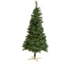 Sapin artificiel vert pied en bois 474 branches Ø92xH180cm-Gifi Discount